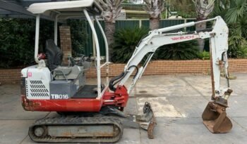 Mini pelle Takeuchi TB016 Moteur Yanmar Diesel 2012 complet